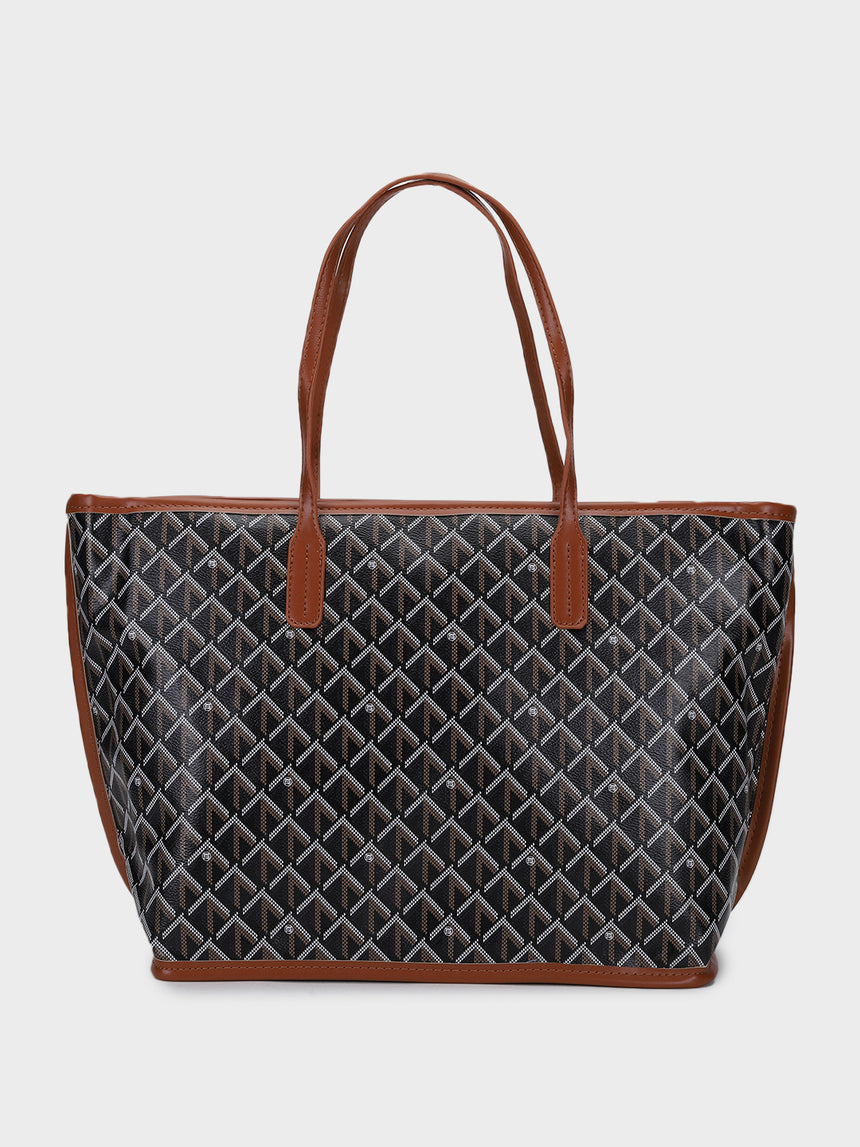 Brown Yara Tote Bag