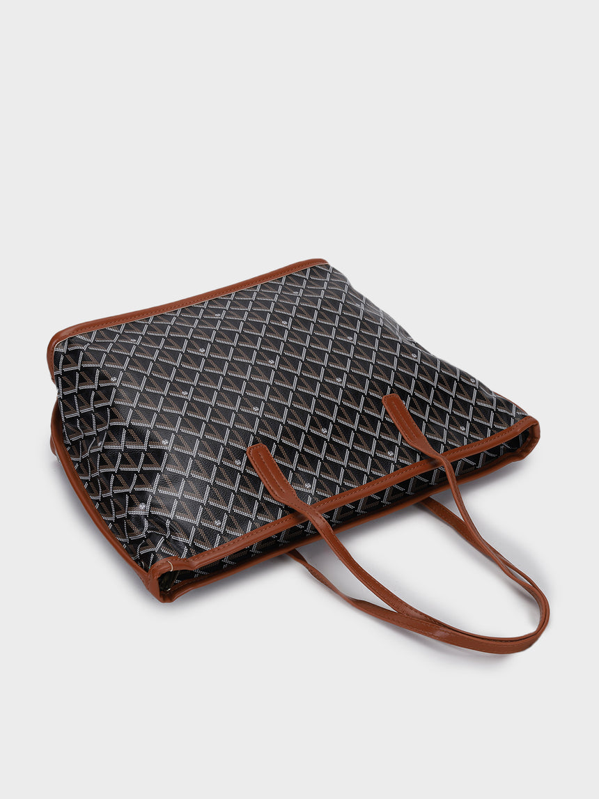 Yara Brown Tote Bag