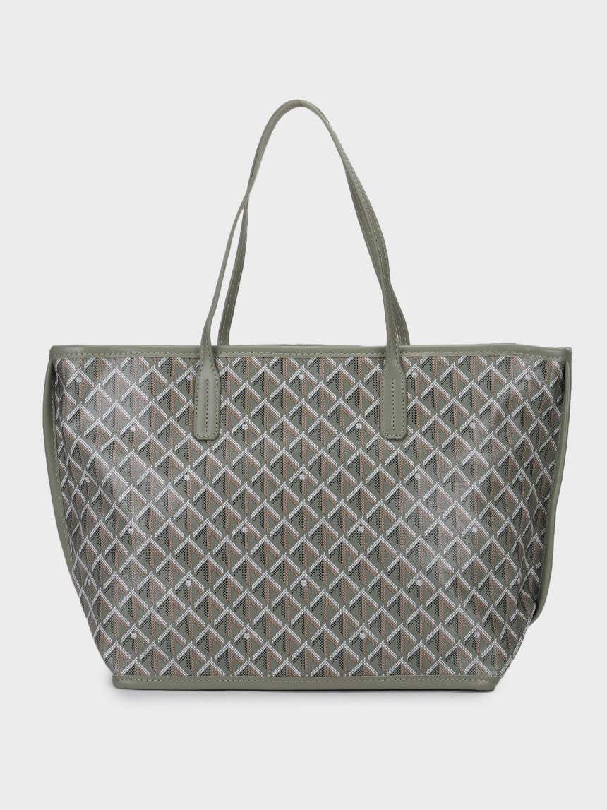 Grey Yara Tote Bag
