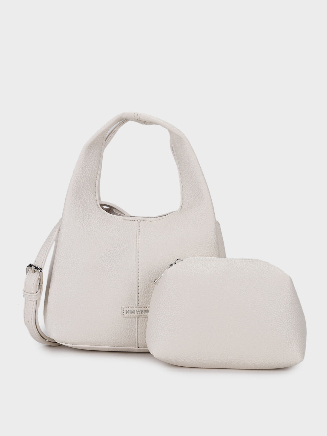 White Hilary Bucket Sling Bag
