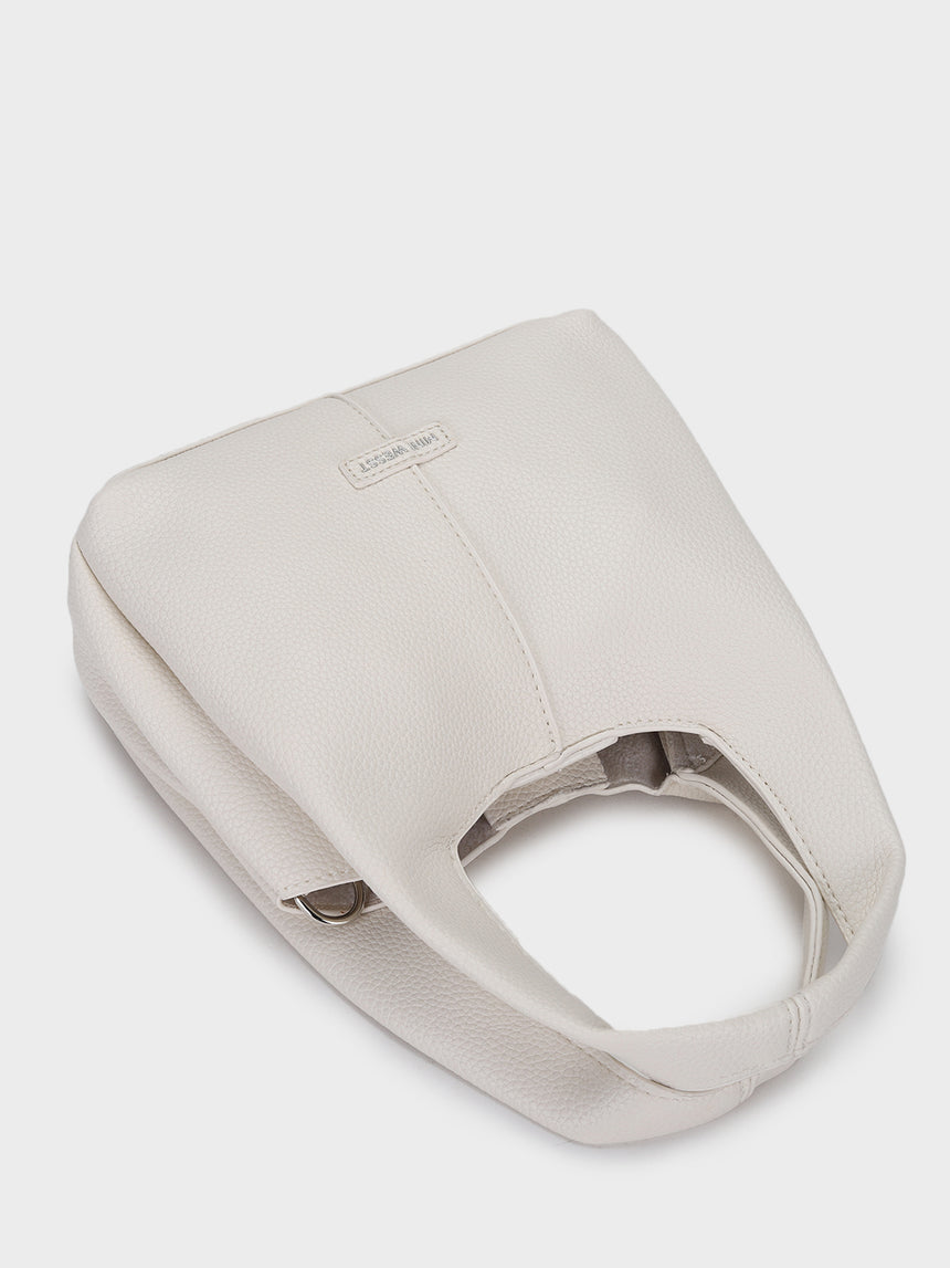 White Hilary Bucket Sling Bag