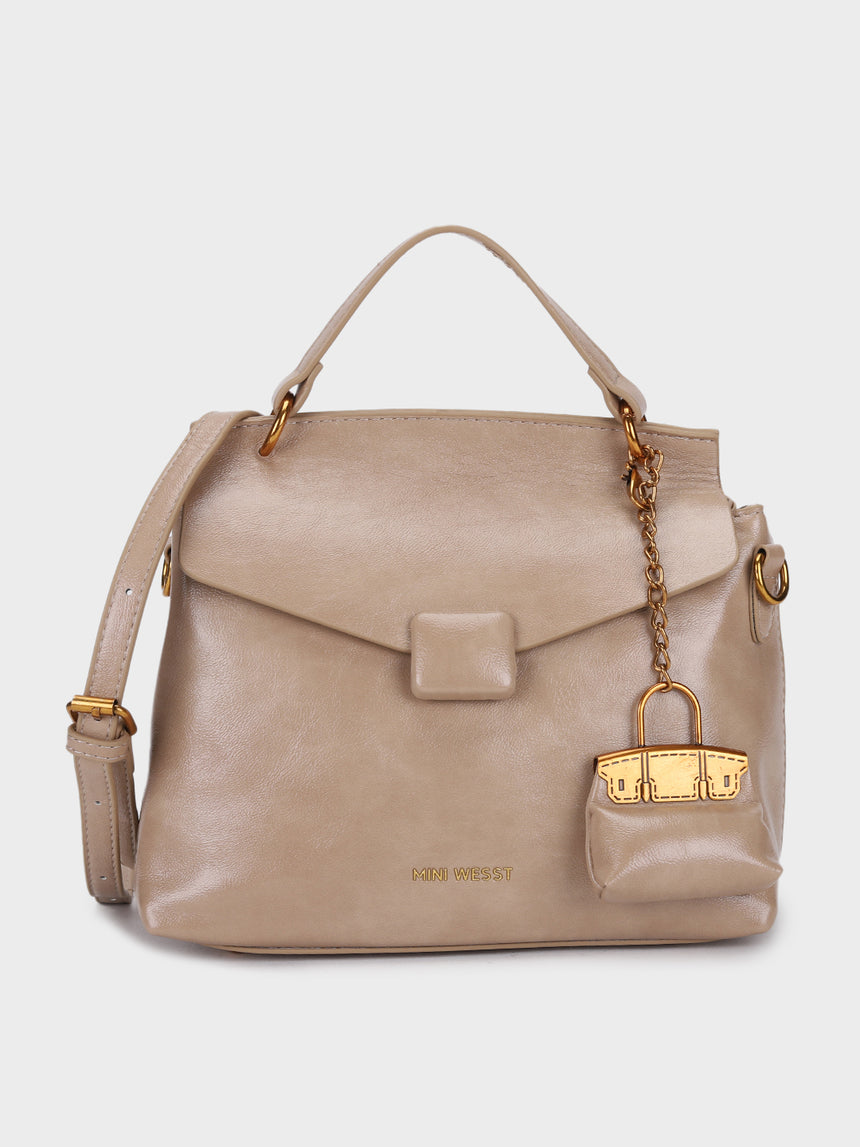 Zaria Beige Handbag