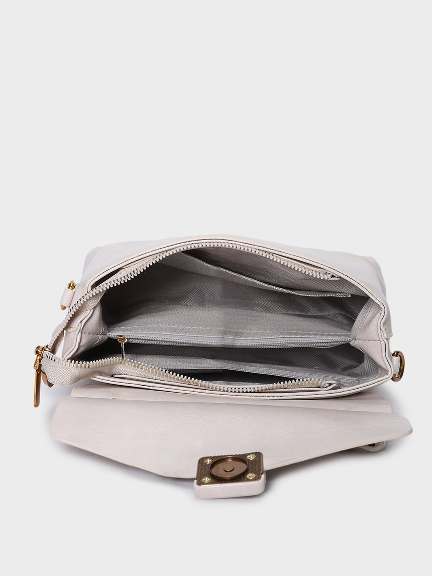 Zaria Off-White Handbag