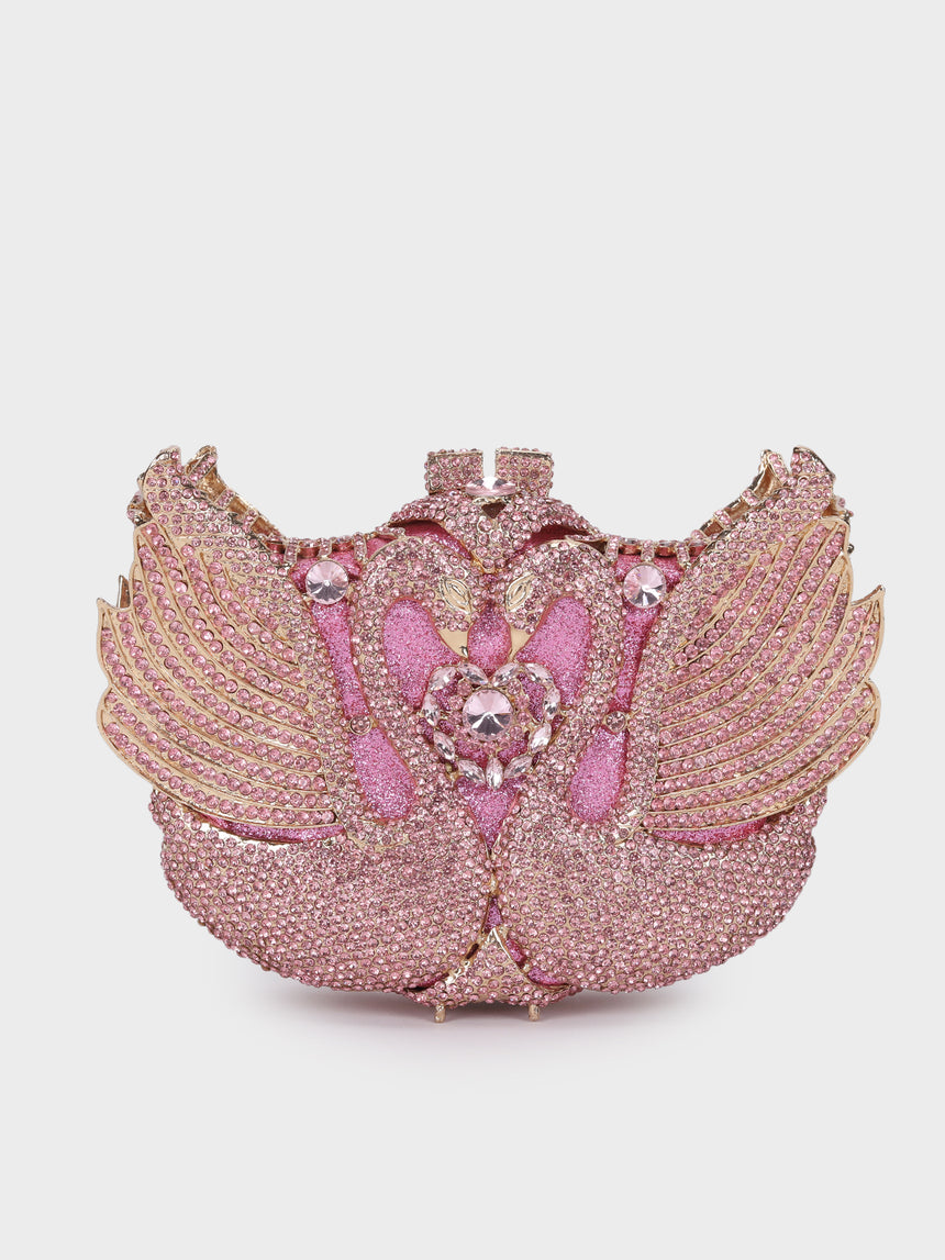 Swan Multicoloured Clutch