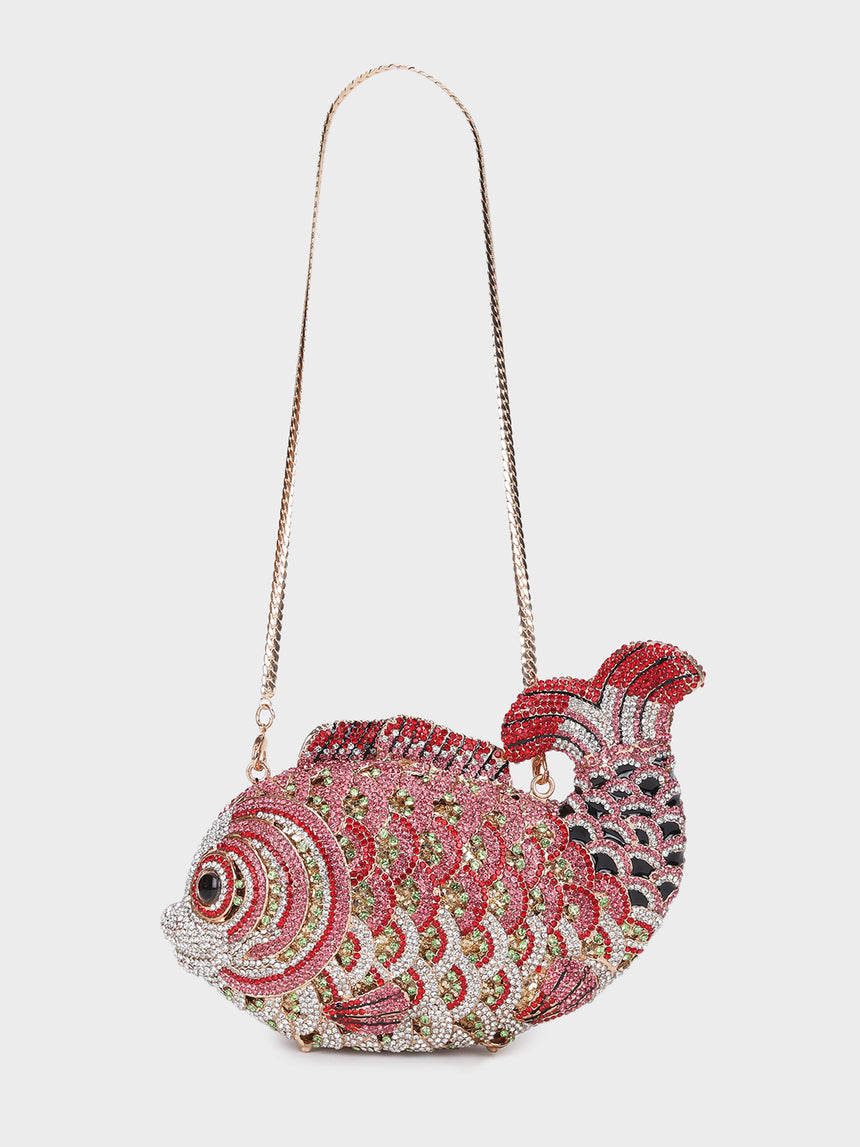 Fish Multicoloured Clutch