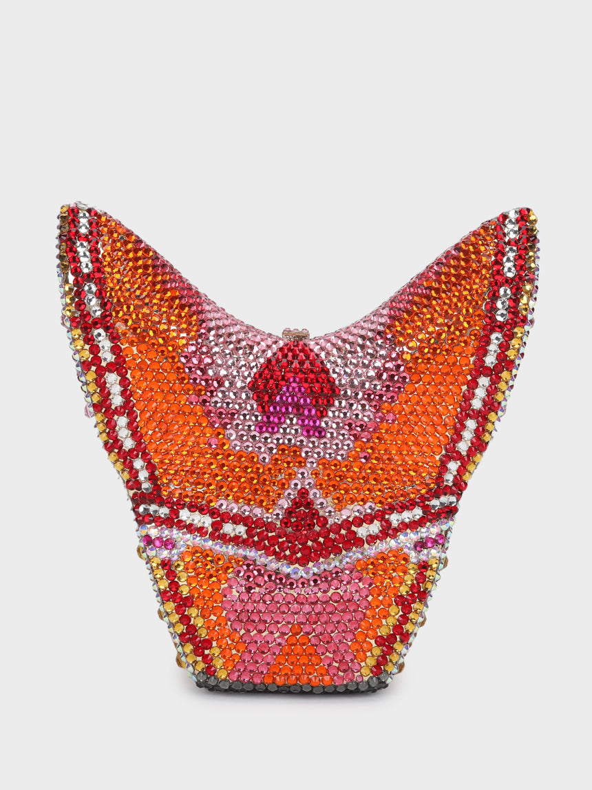 Butterfly Multicoloured Clutch