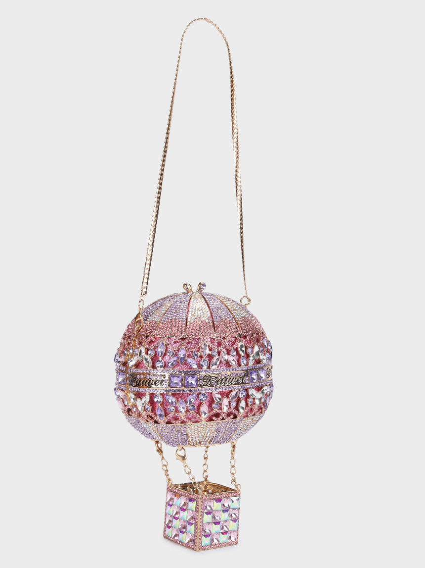 Hot Air Balloon Multicoloured Clutch