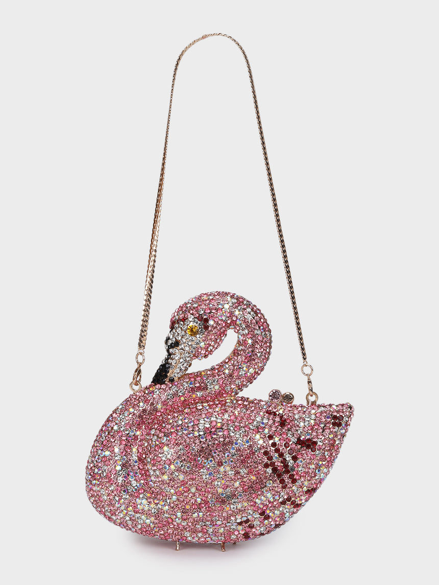 Swan Multicoloured Clutch