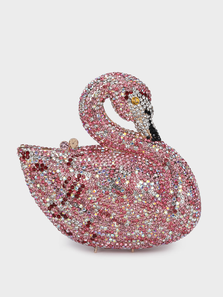 Swan Multicoloured Clutch