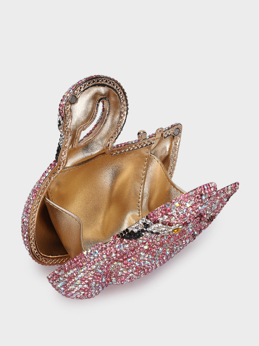 Swan Multicoloured Clutch