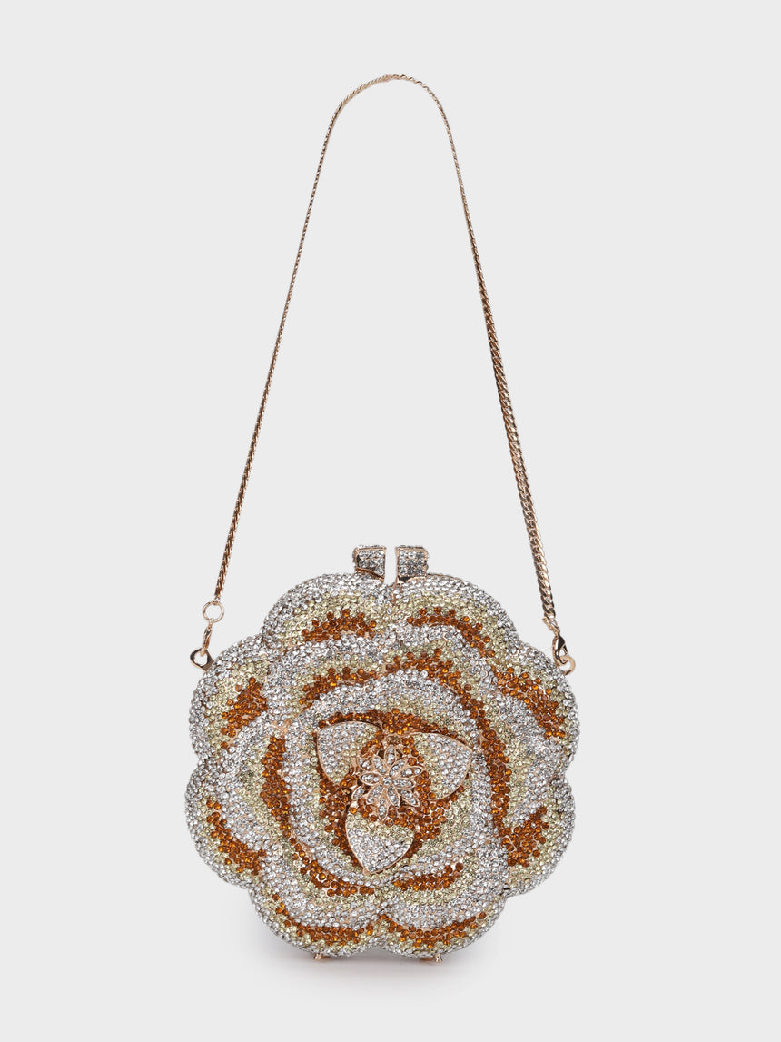 Rose Multicoloured Clutch