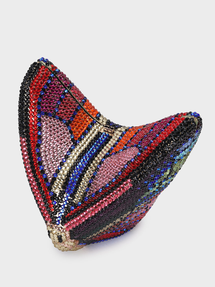 Butterfly Multicoloured Clutch
