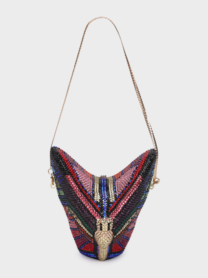 Butterfly Multicoloured Clutch