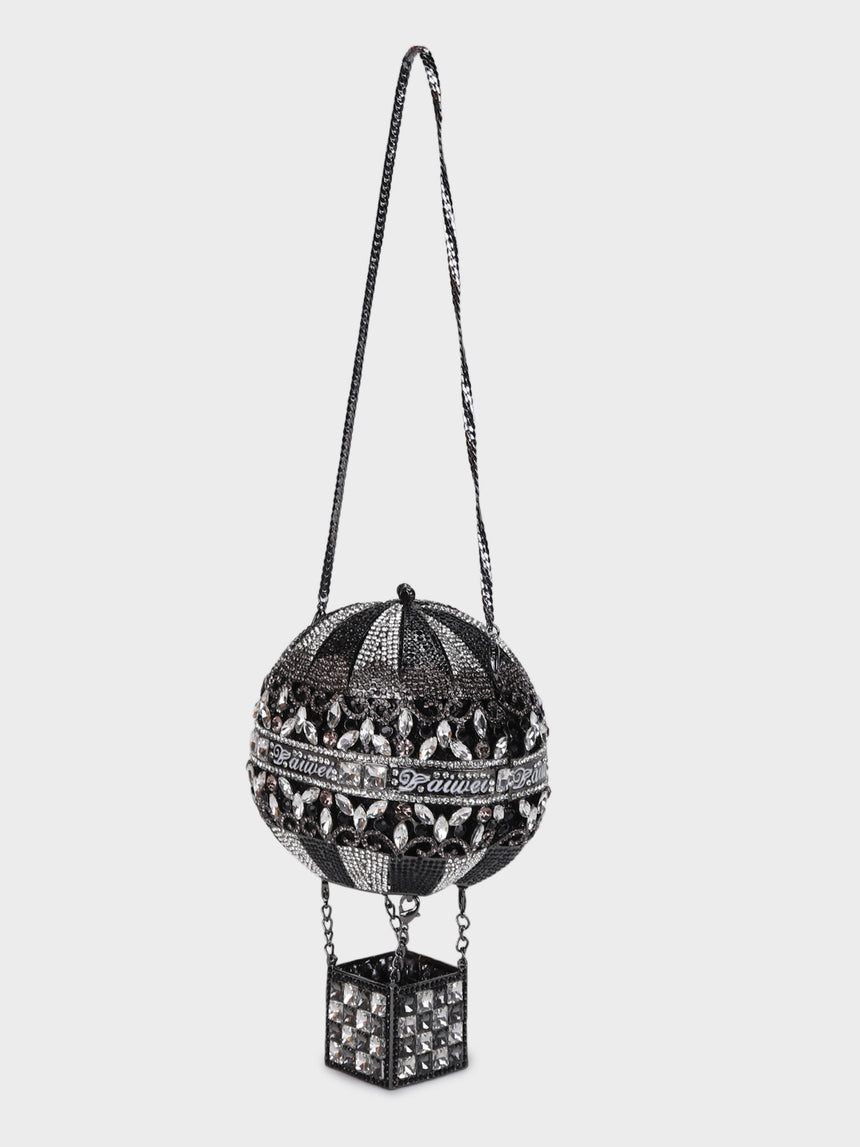 Hot Air Balloon Multicoloured Clutch