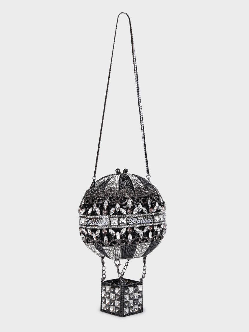 Hot Air Balloon Multicoloured Clutch