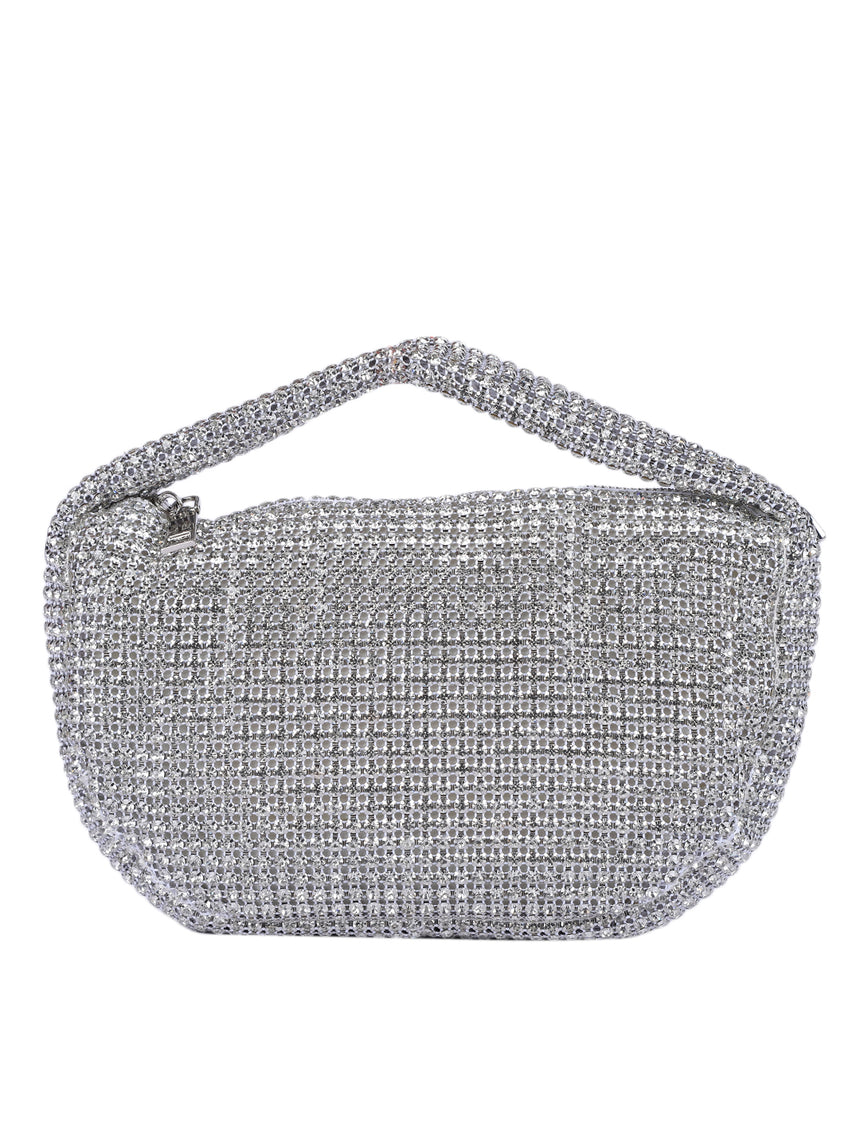 Valeria Silver Clutch