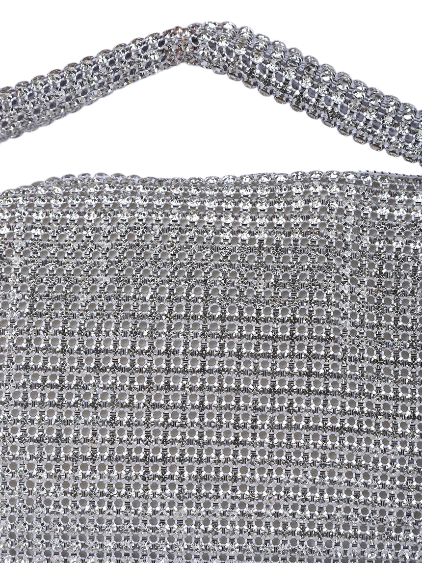 Valeria Silver Clutch
