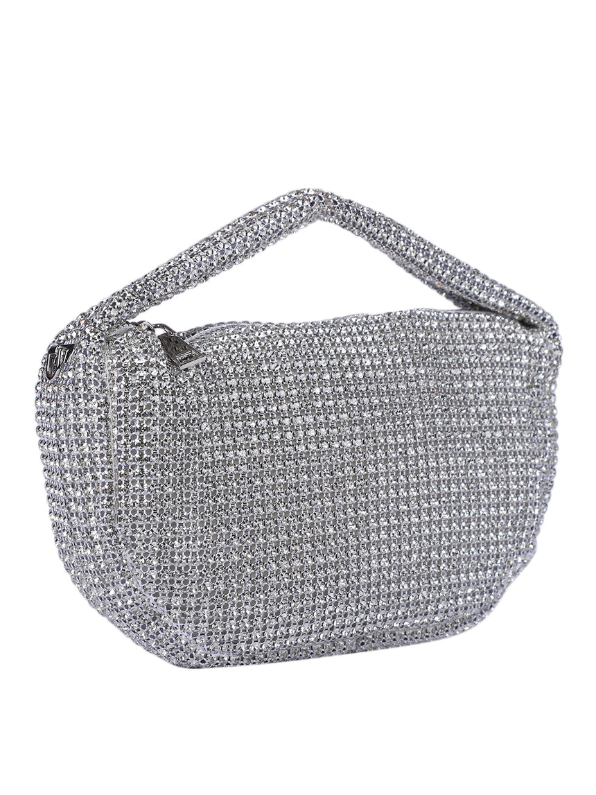 Valeria Silver Clutch