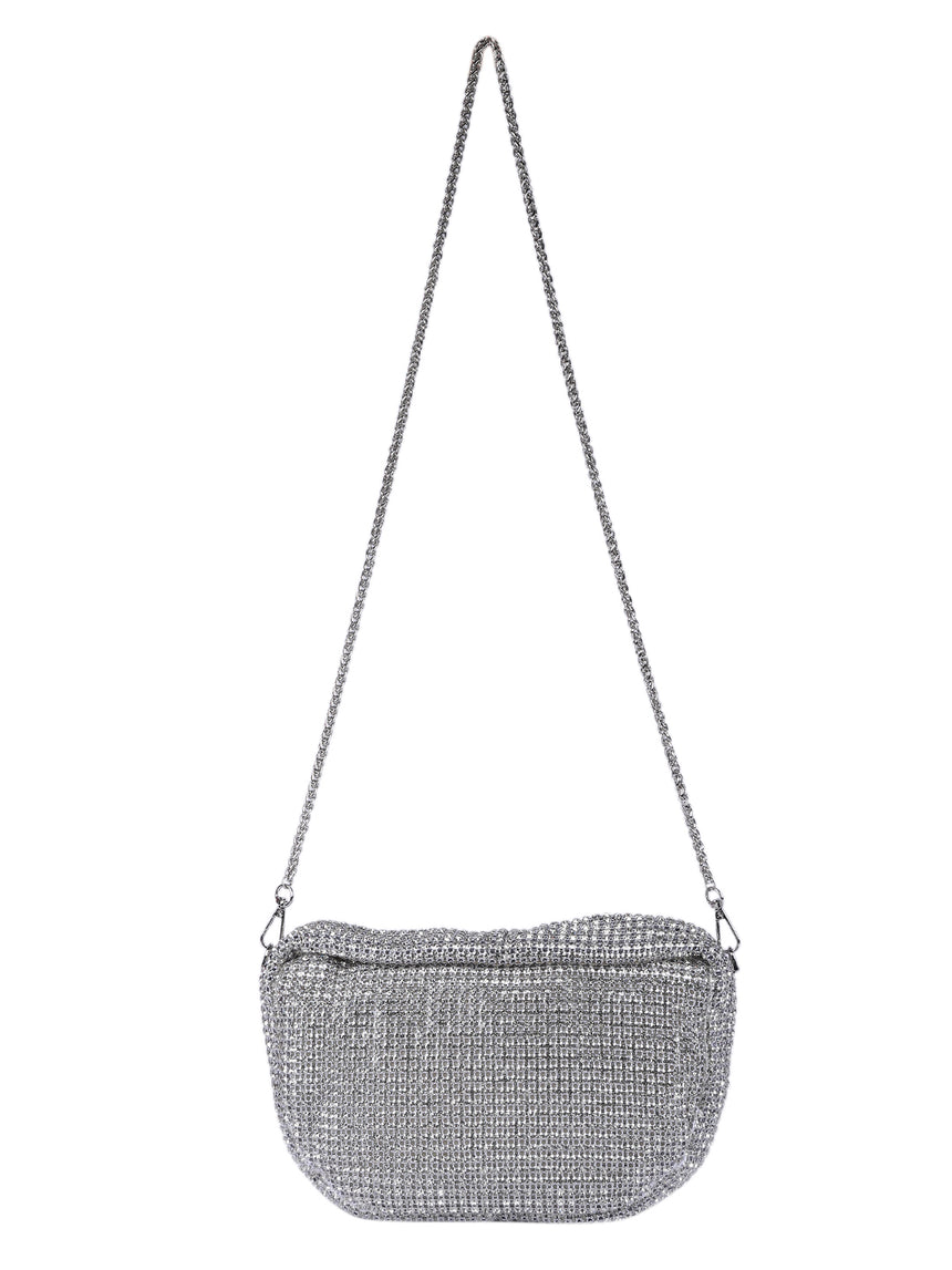 Valeria Silver Clutch