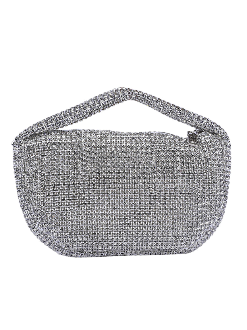 Valeria Silver Clutch