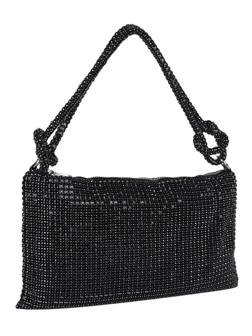 Cristina Black Clutch
