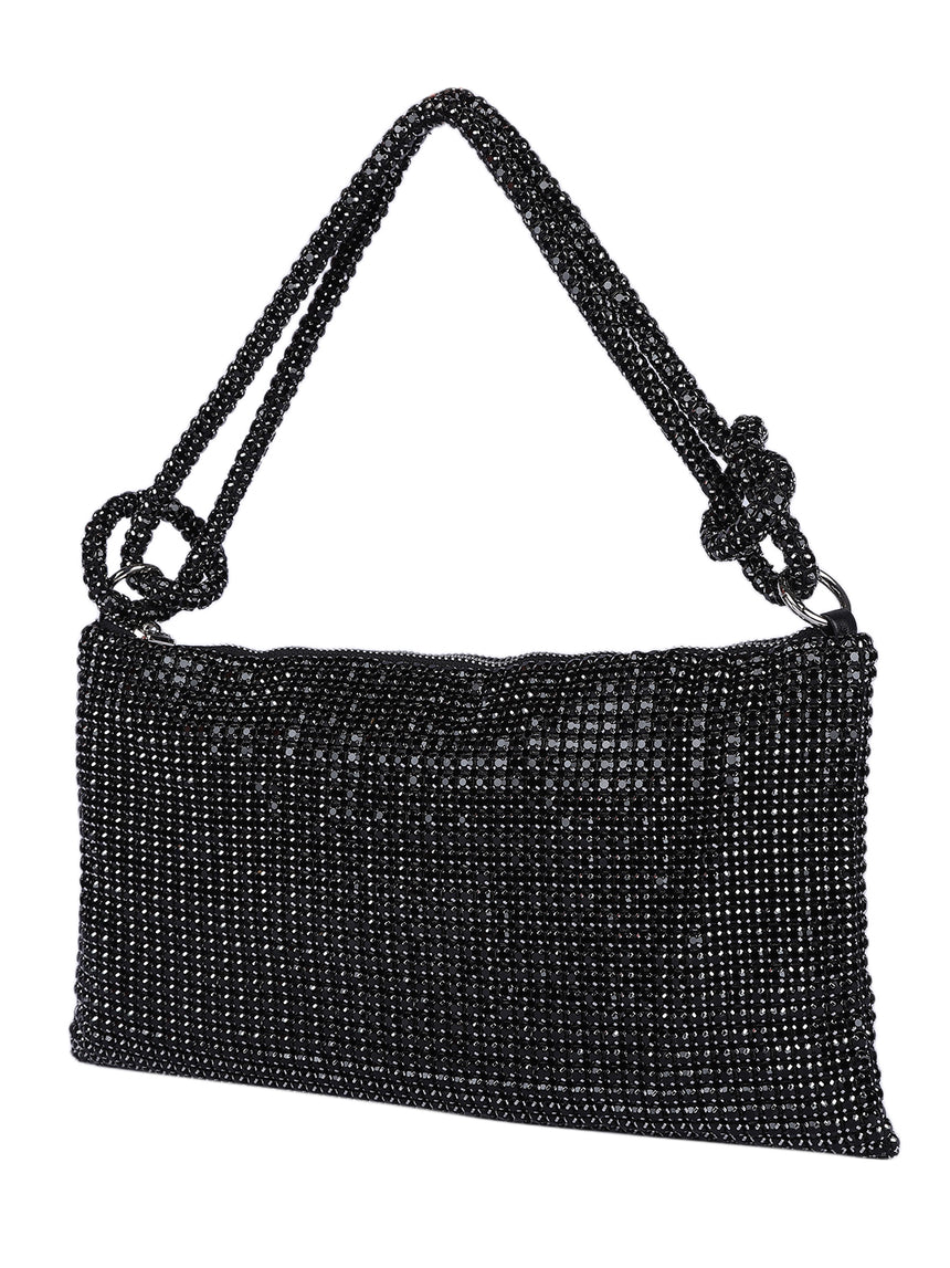 Cristina Black Clutch