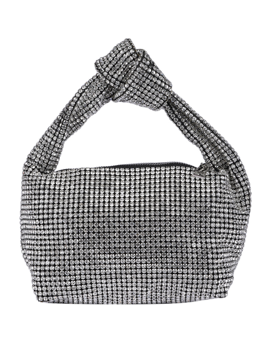 Amelia Silver Clutch