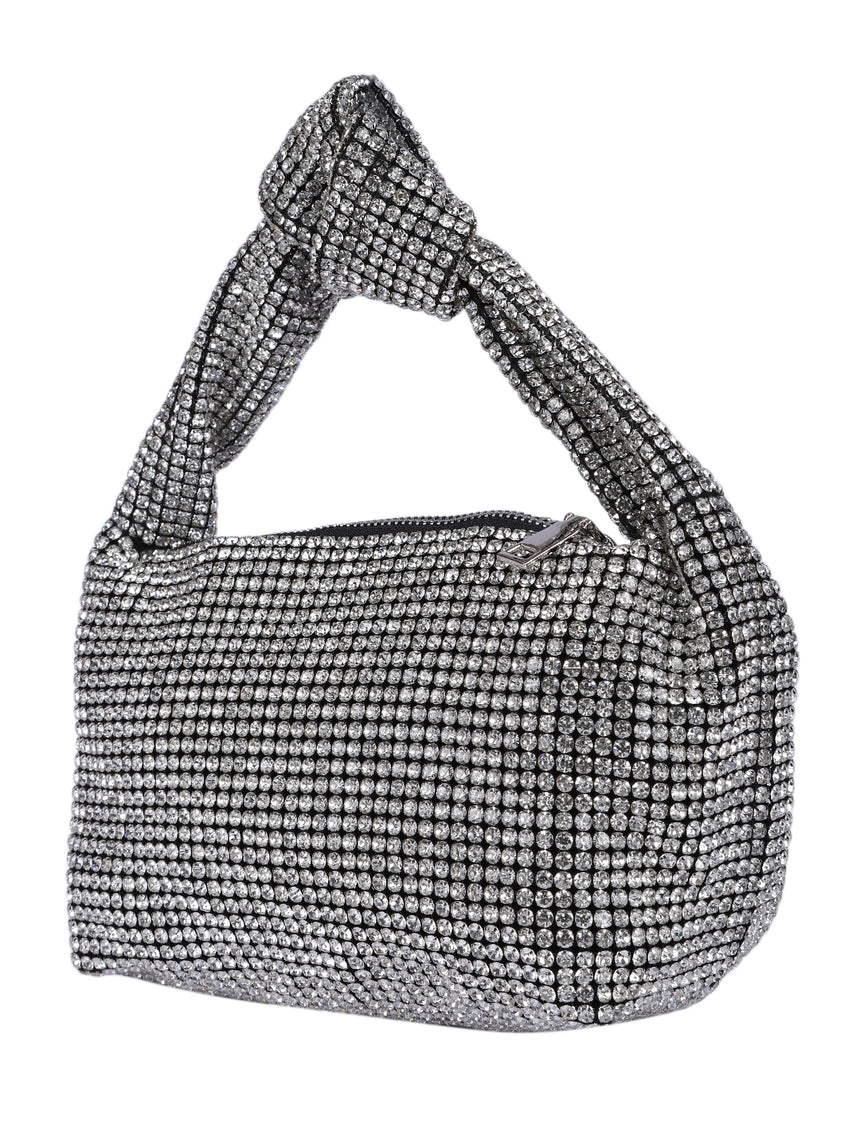 Amelia Silver Clutch