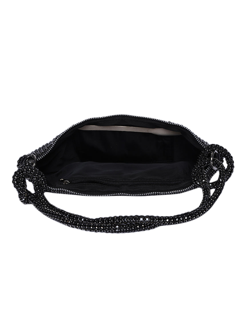 Cristina Black Clutch