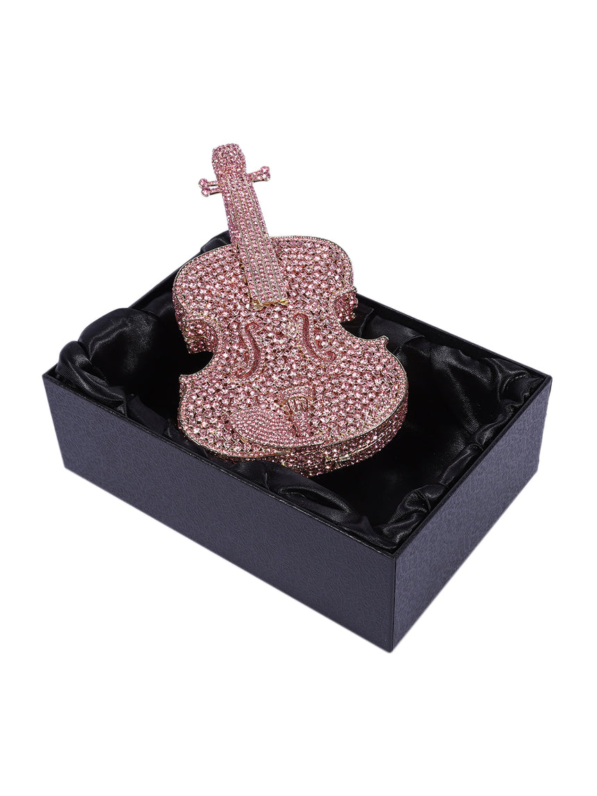Guitar Rose Gold Clutch