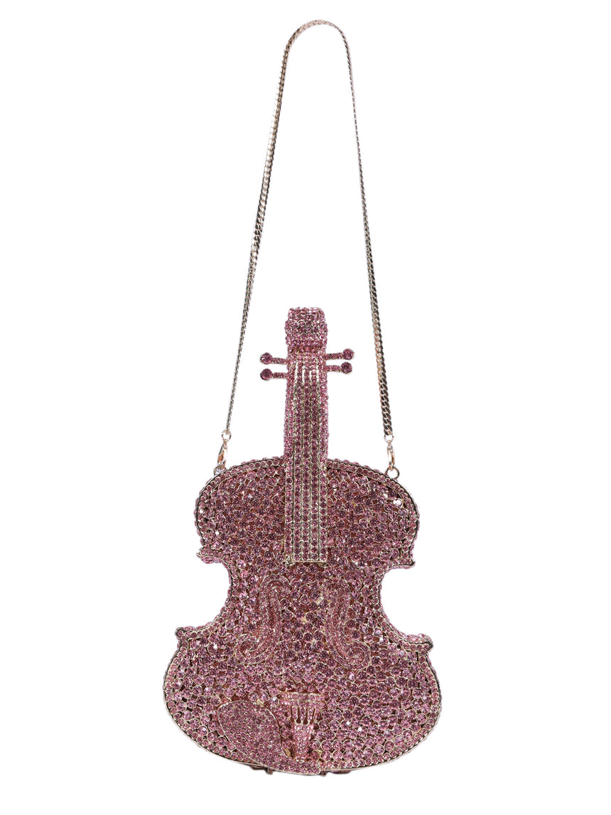 Guitar Rose Gold Clutch