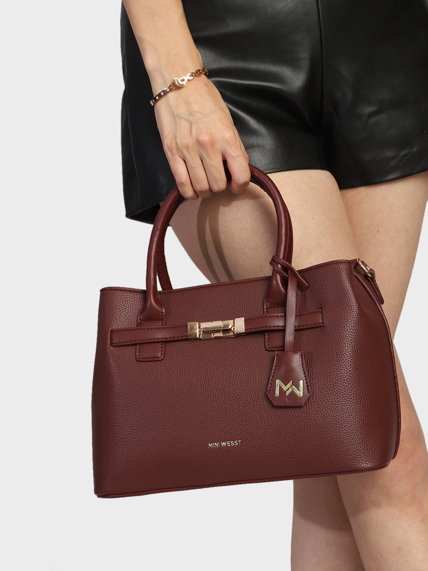 Zurich Maroon Handbag