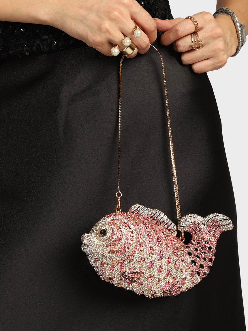 Fish Multicoloured Clutch