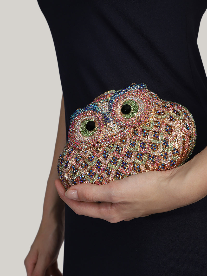 Owl Multicolor Clutch