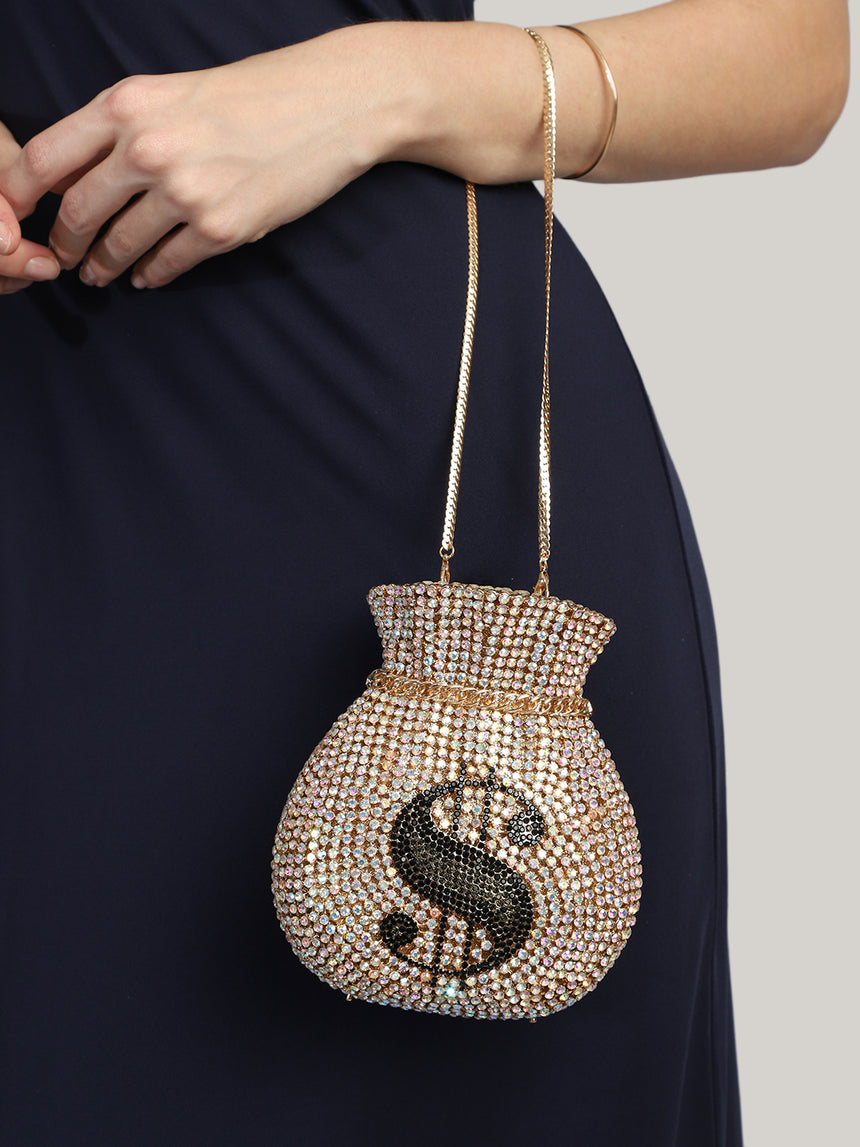 Dollar Multicolor Clutch