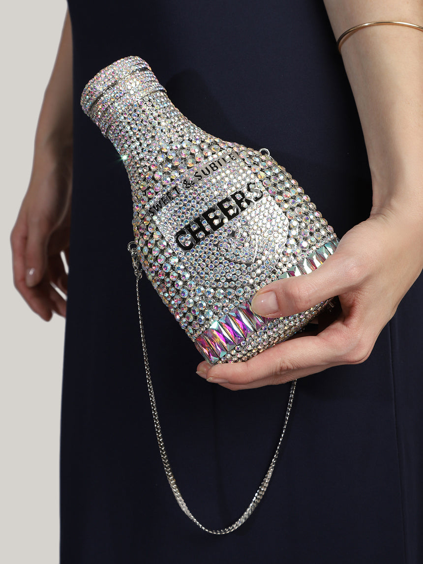 Champaigne Multicolor Clutch