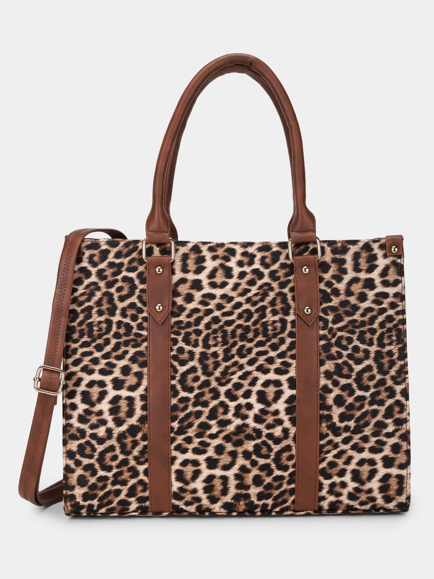 Leopard Printed Tote Bag