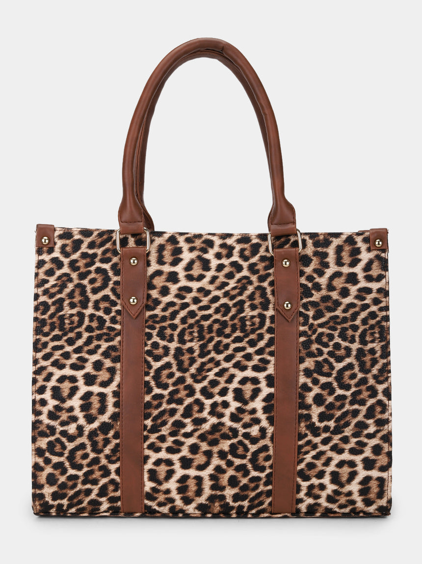Leopard Printed Tote Bag