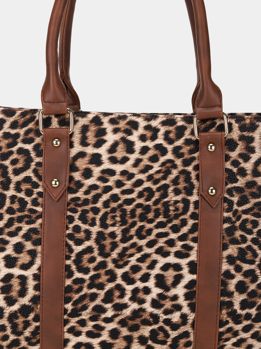 Leopard Printed Tote Bag