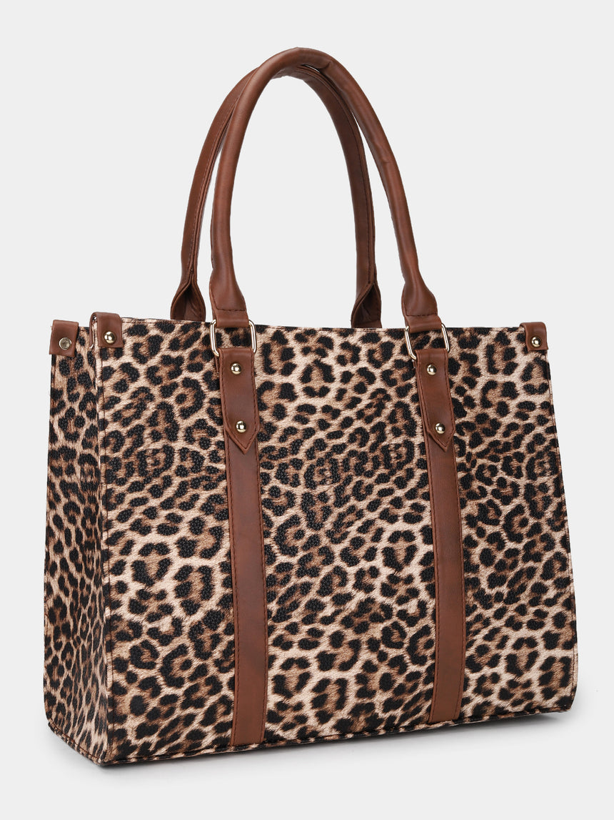Leopard Printed Tote Bag