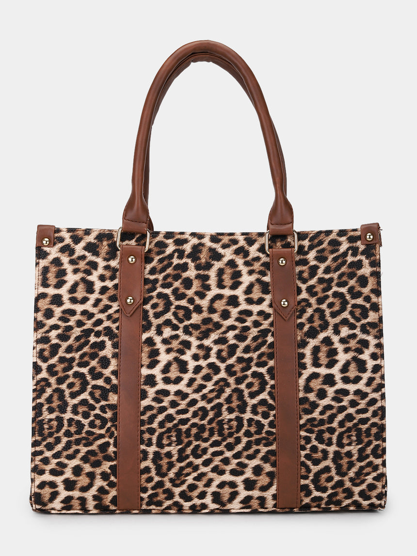 Leopard Printed Tote Bag