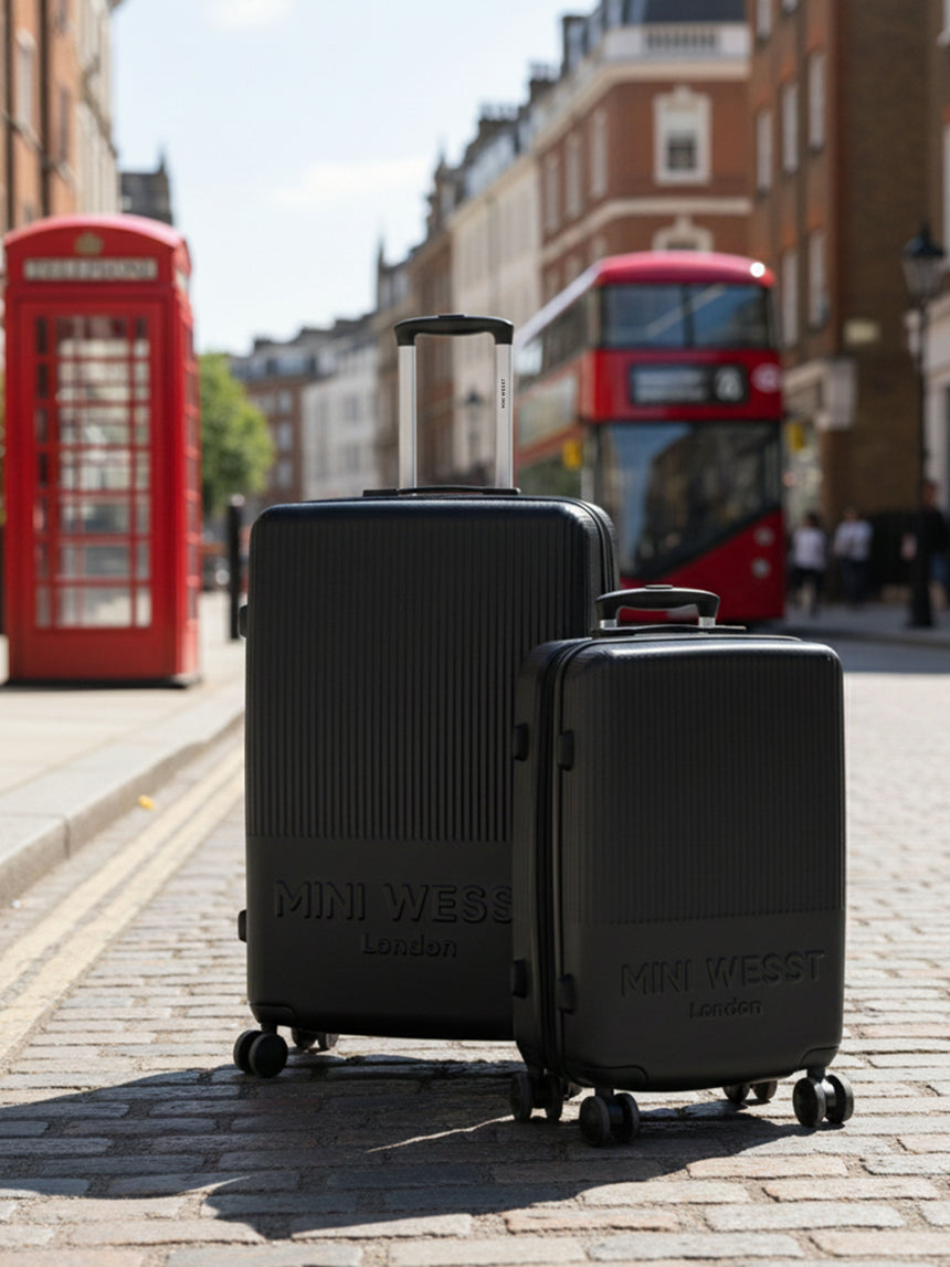 Mw London Black Set Of 2 Luggage