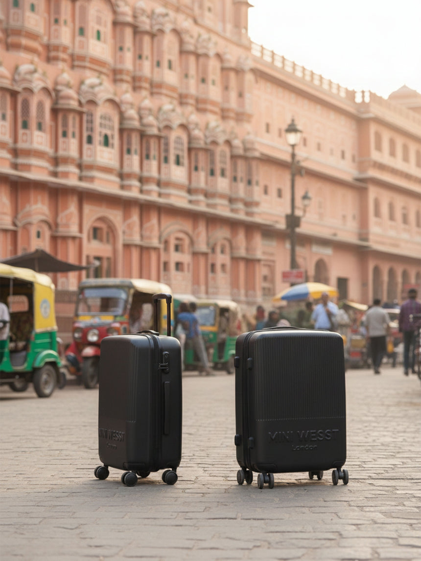 Mw London Black Set Of 2 Luggage