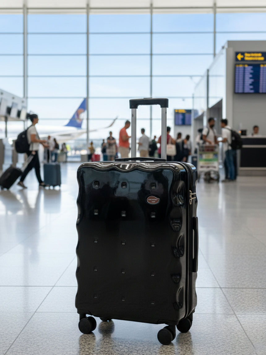 On The Go Check-In Black Medium Luggage