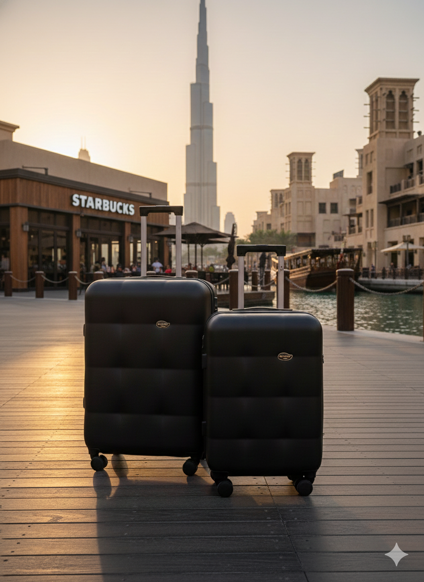 Marvel Black Set Of 2 Luggage