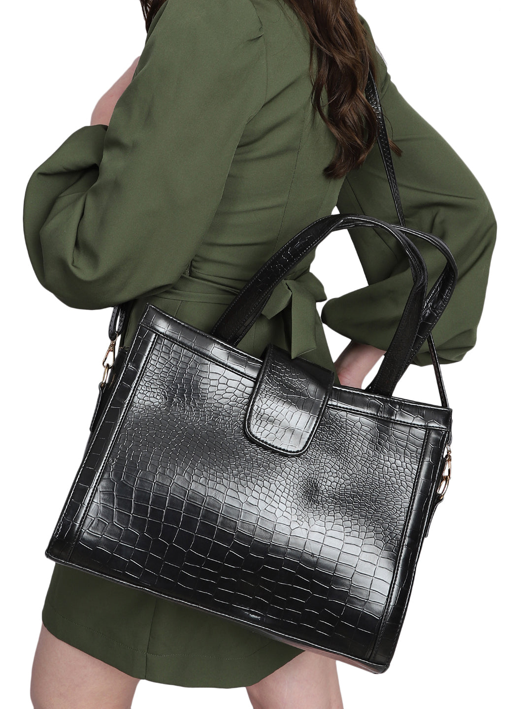 Mrs. Gavin Signature Black Hand Bag