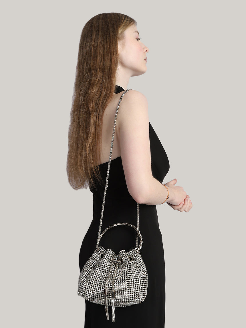 Scarlett Silver Clutch