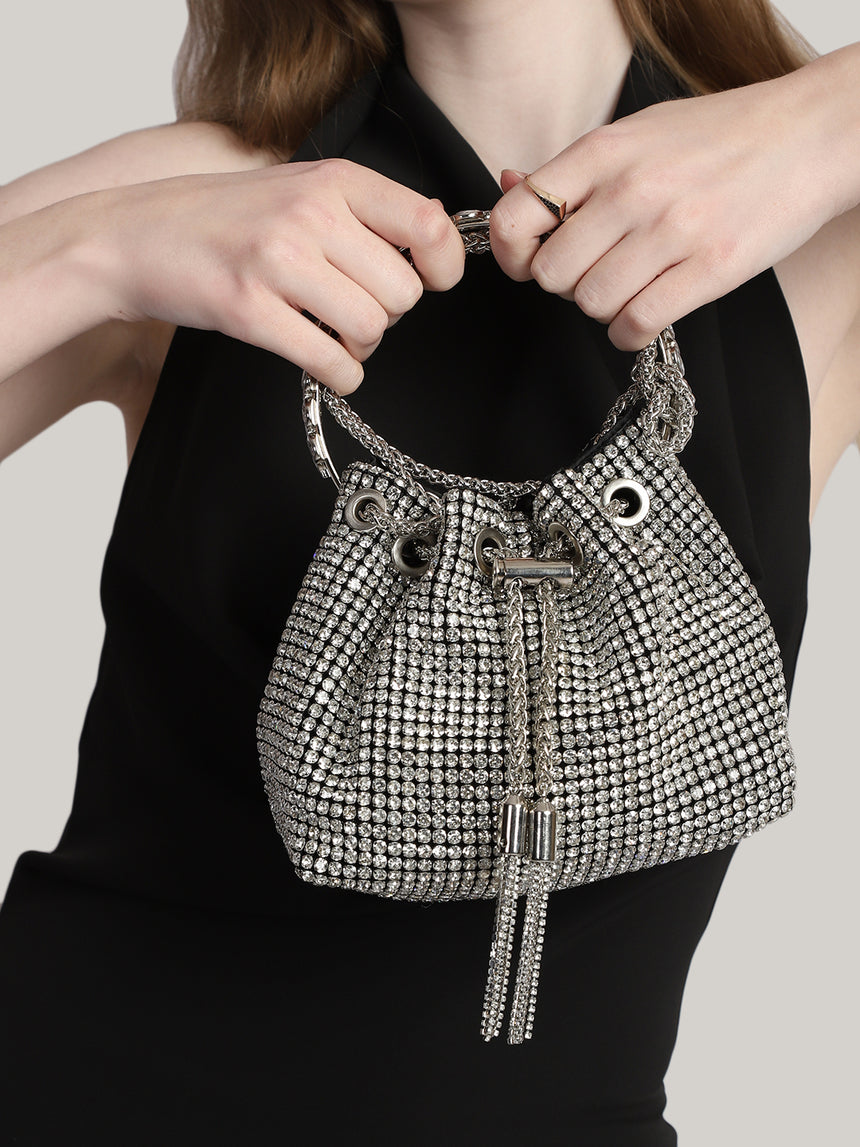 Scarlett Silver Clutch