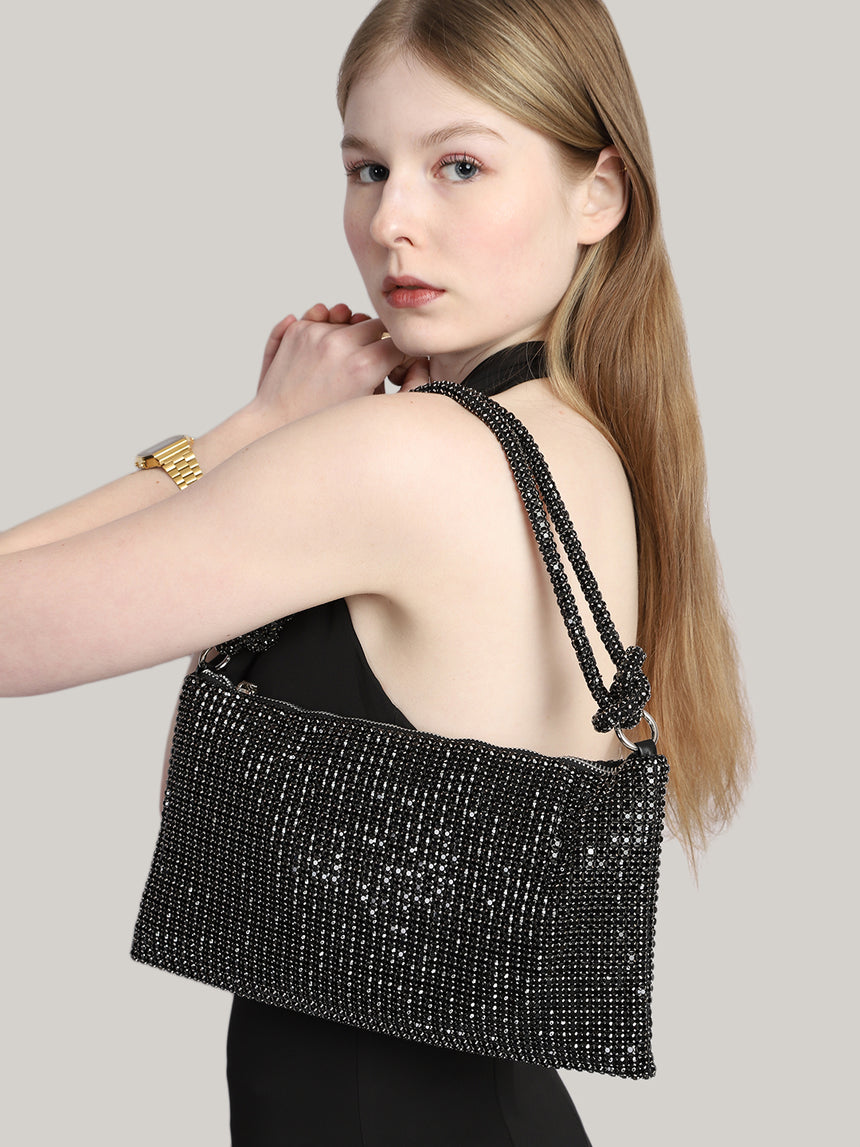Cristina Black Clutch