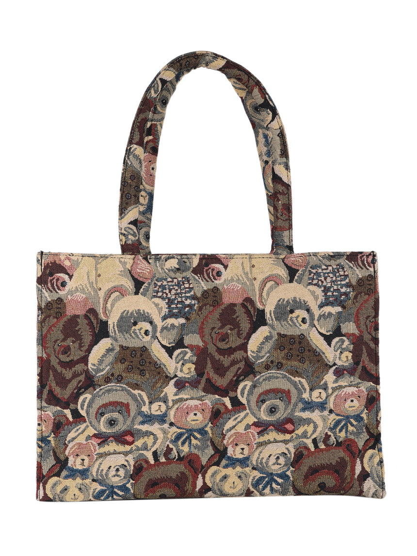 Mr Teddy Printed Tote